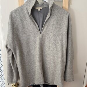ANN MASHBURN Gray Viola Top